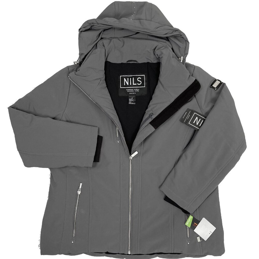 NEW $480 Nils Cossette X Ski Jacket (Parka)! 18 Graphite Gray Waterproof